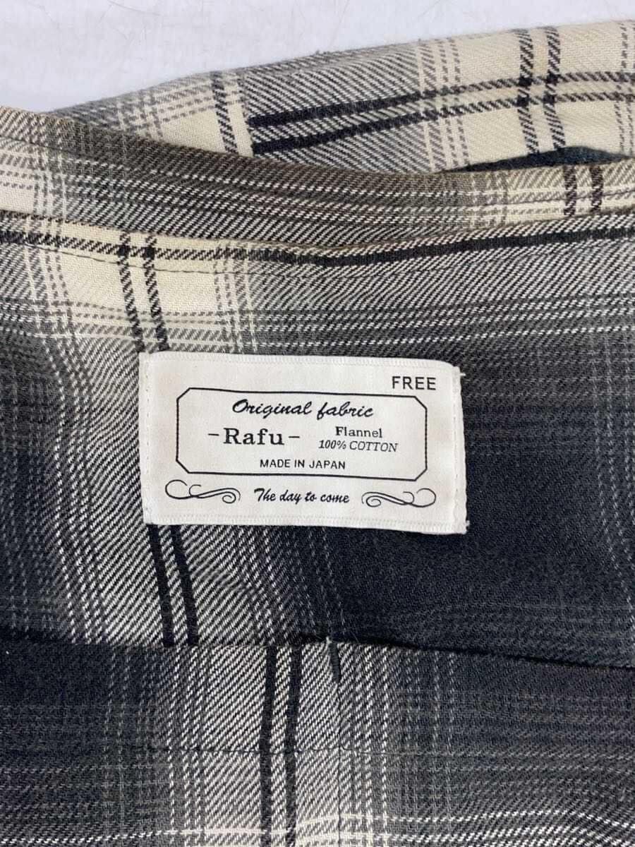 Rafu Shoulder Bag Cotton BLK Check Rafu007-23-01 5
