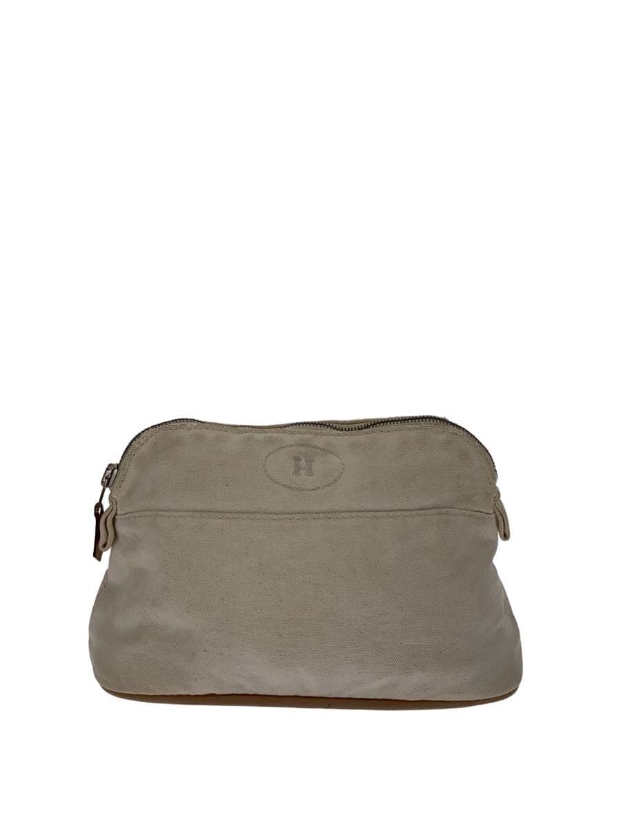 HERMES Bolide MM Pouch Canvas CRM