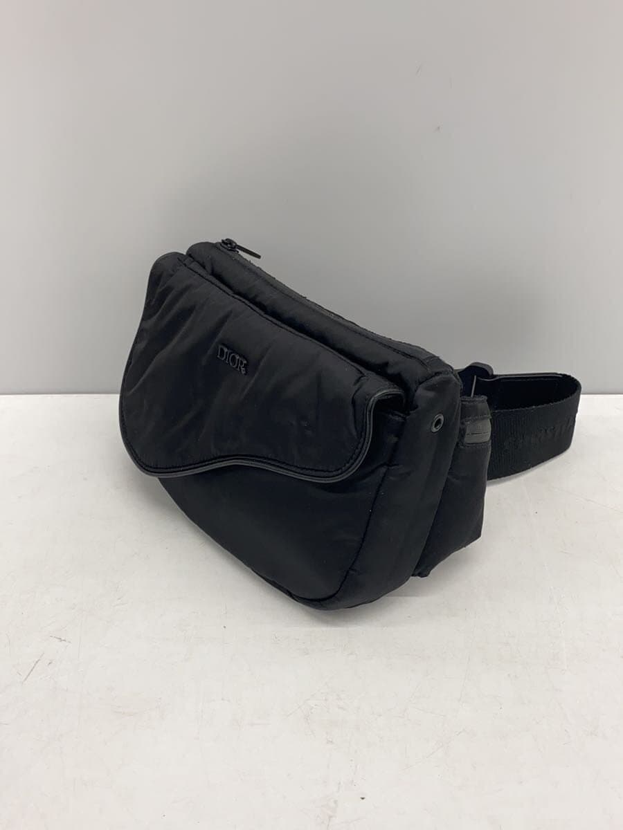 Christian Dior Saddle Bag Waist Bag Nylon BLK 2