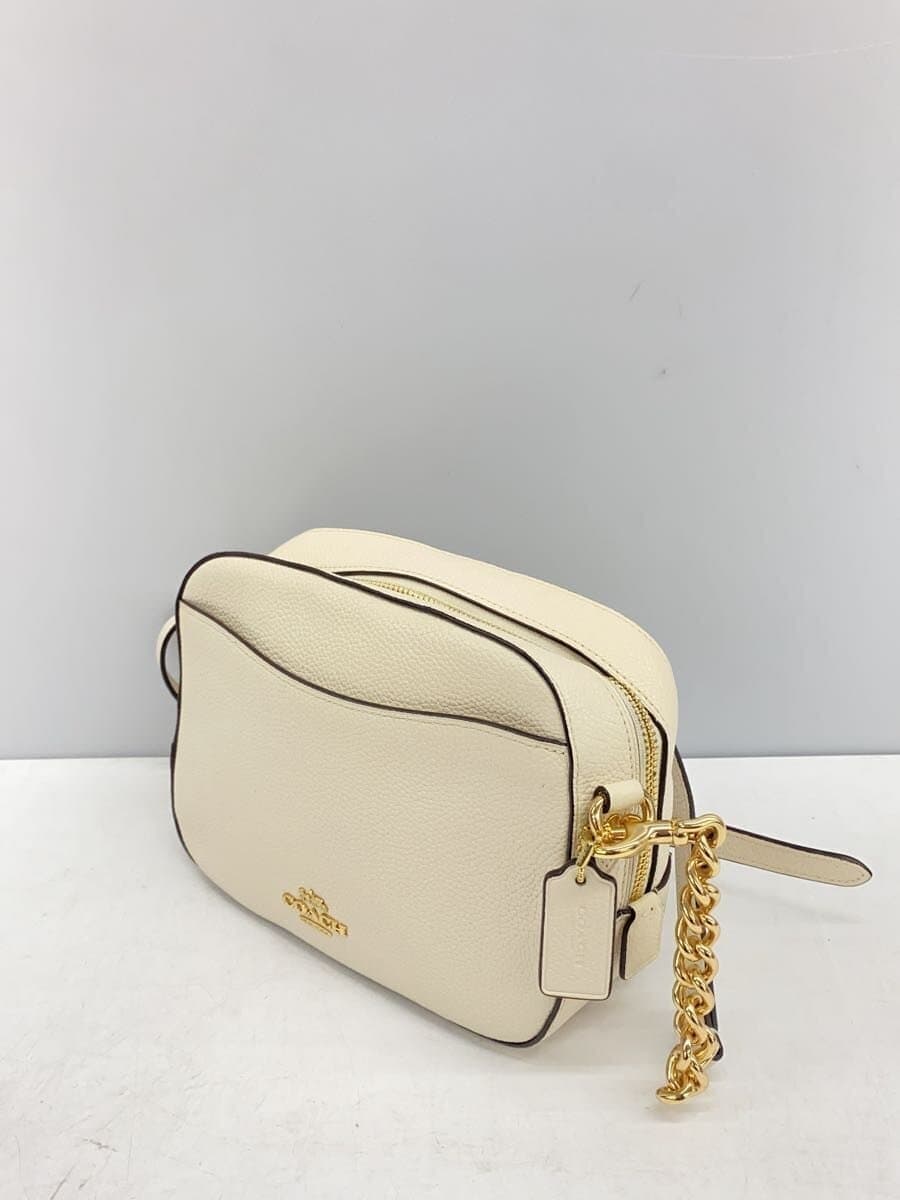 COACH Camera Bag Leather WHT 2