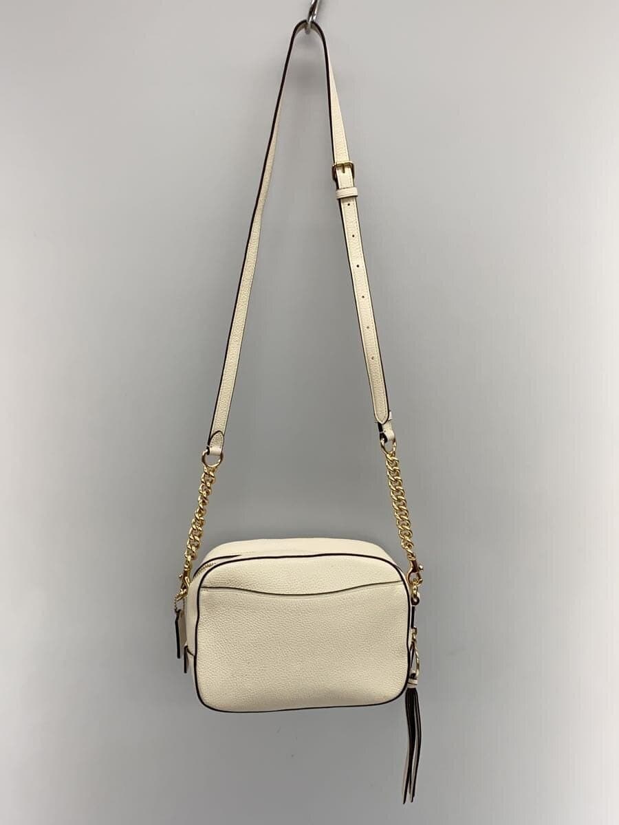 COACH Camera Bag Leather WHT 3