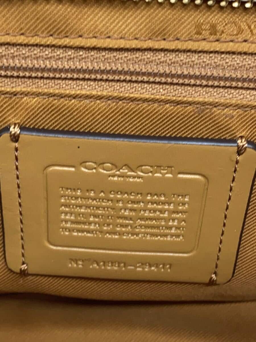 COACH Camera Bag Leather WHT 5