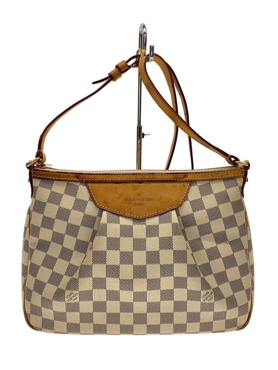LOUIS VUITTON Siracusa PM Damier Azur PVC WHT N41113