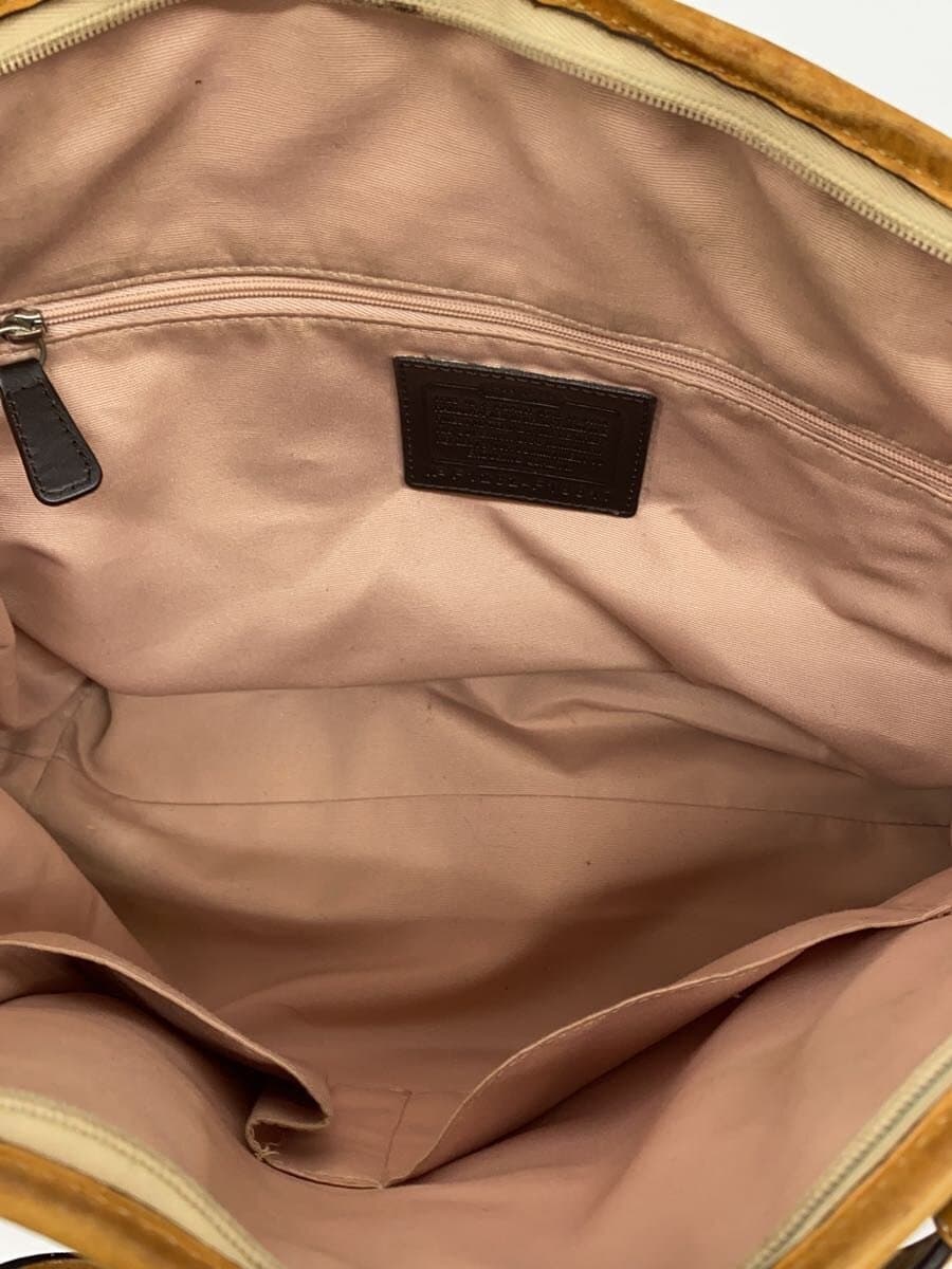 COACH Signature Tote Bag PVC BRW All Over Pattern F19817 6