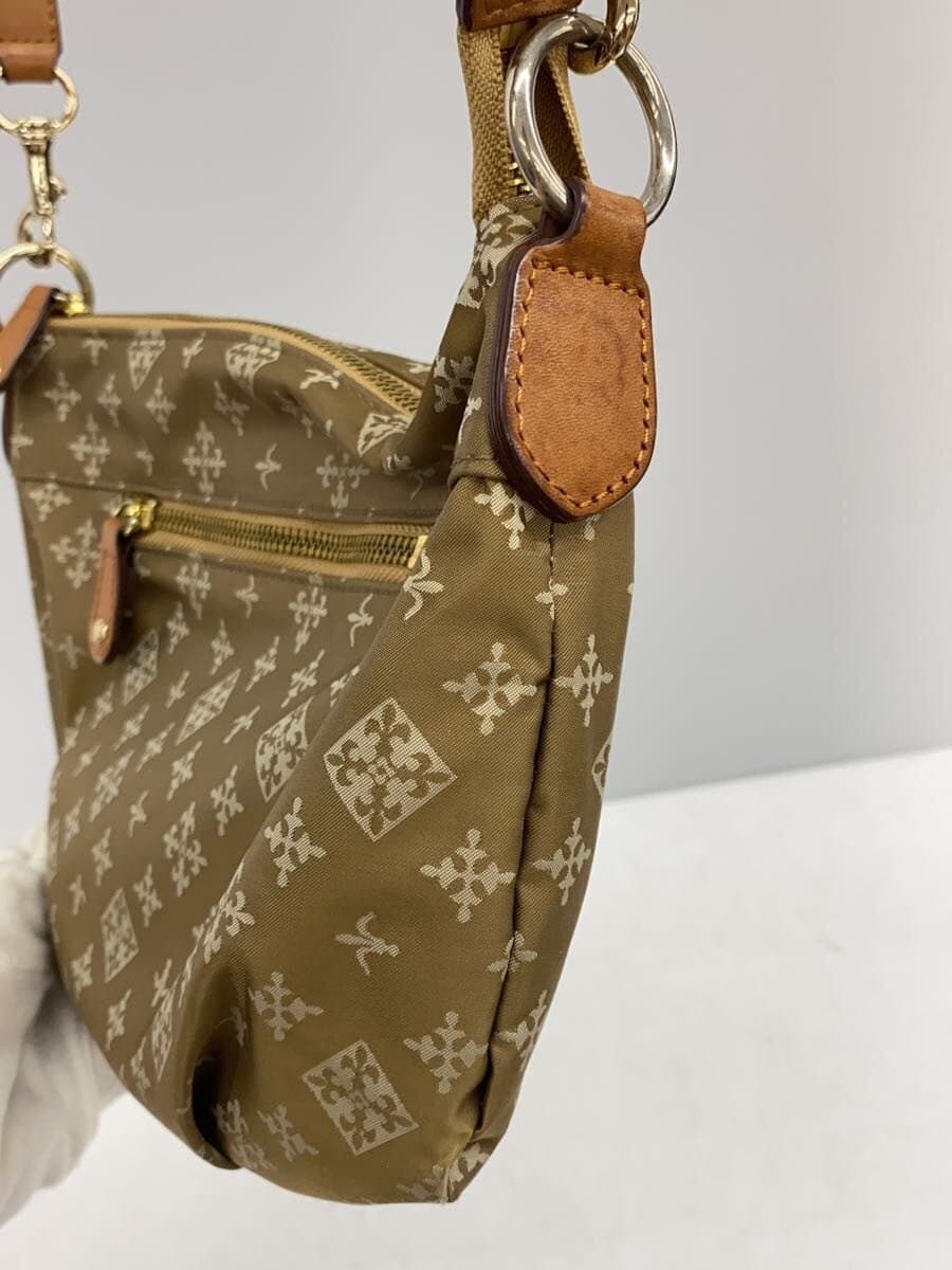 russet Shoulder Bag Nylon BEG All Over Pattern 2