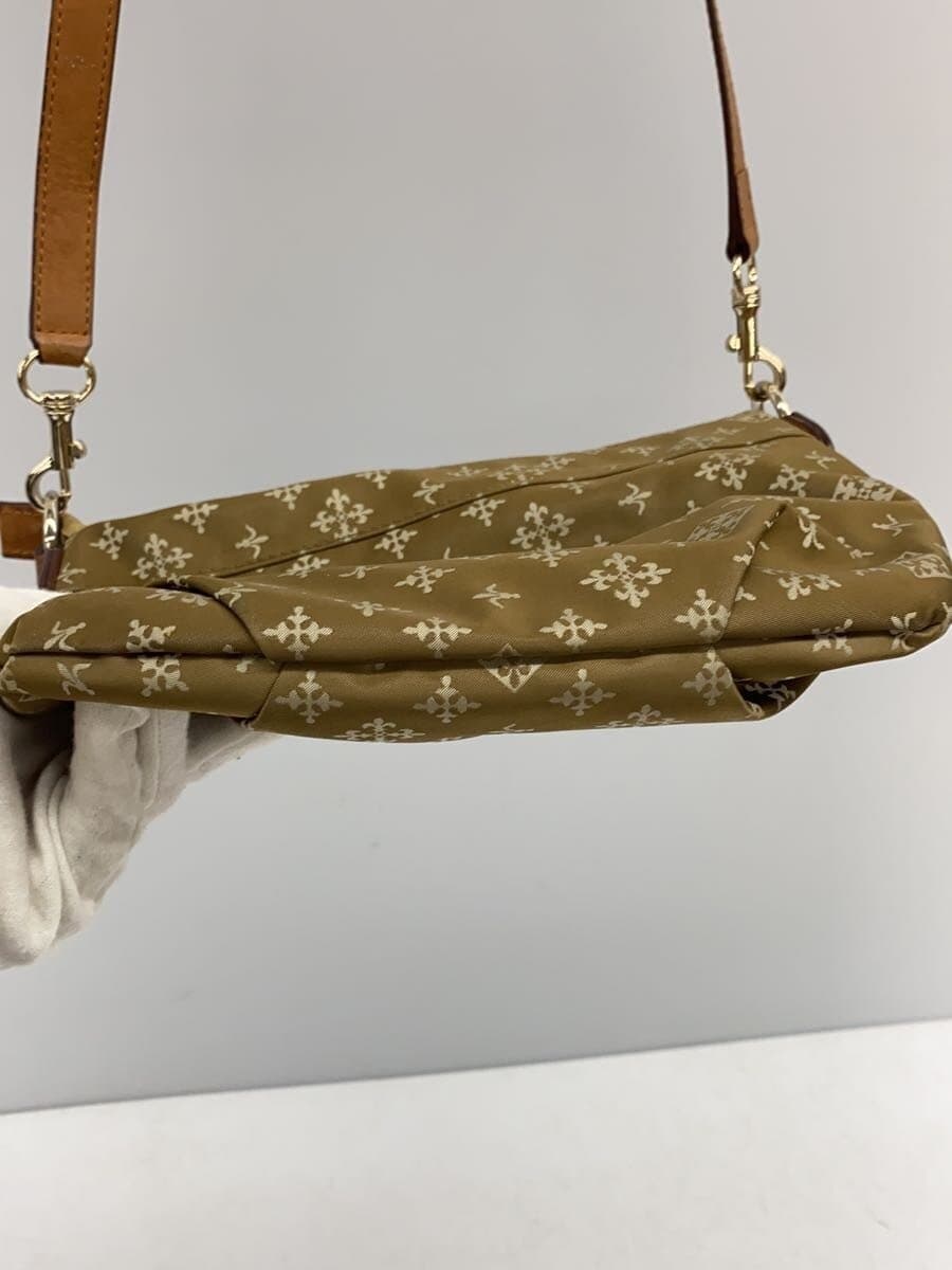 russet Shoulder Bag Nylon BEG All Over Pattern 4