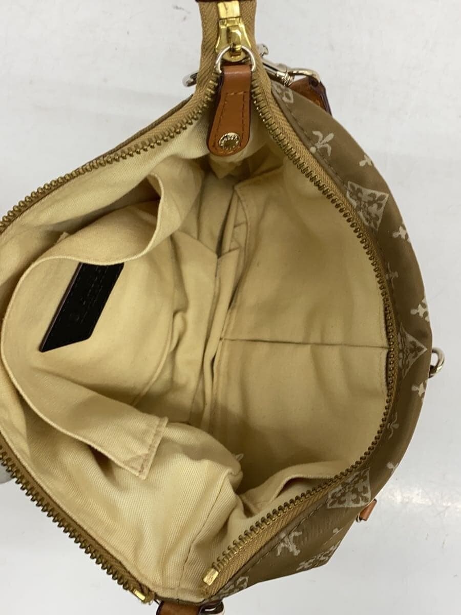 russet Shoulder Bag Nylon BEG All Over Pattern 6