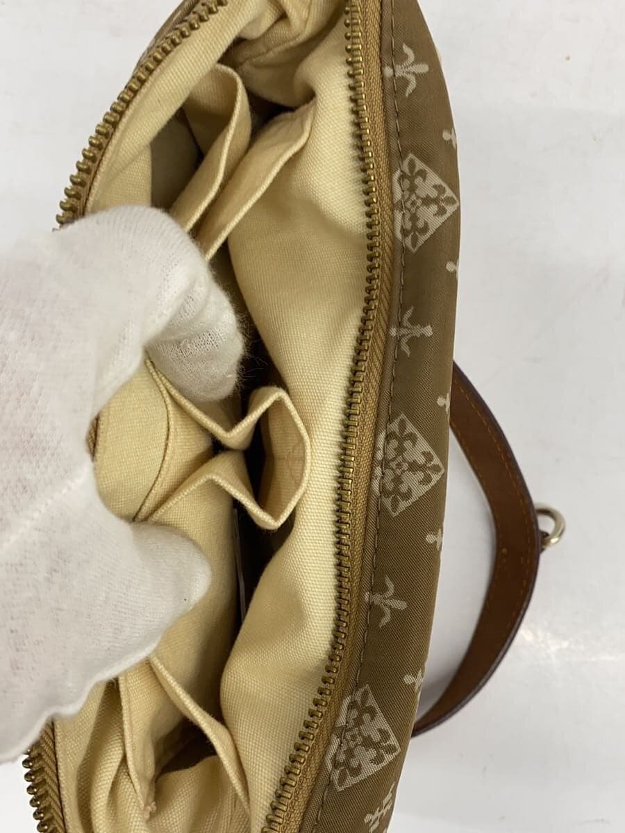 russet Shoulder Bag Nylon BEG All Over Pattern 7