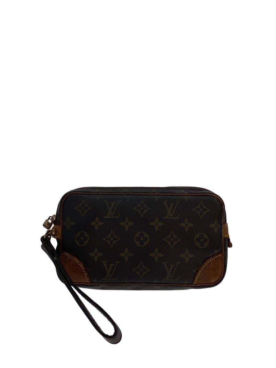 LOUIS VUITTON Marly Dragonne PM Monogram Canvas PVC BRW M51827
