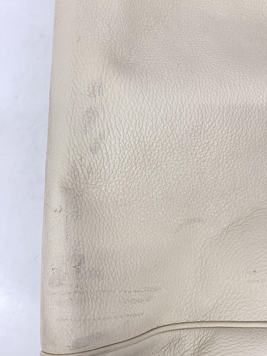 Christian Dior tote bag leather WHT 6