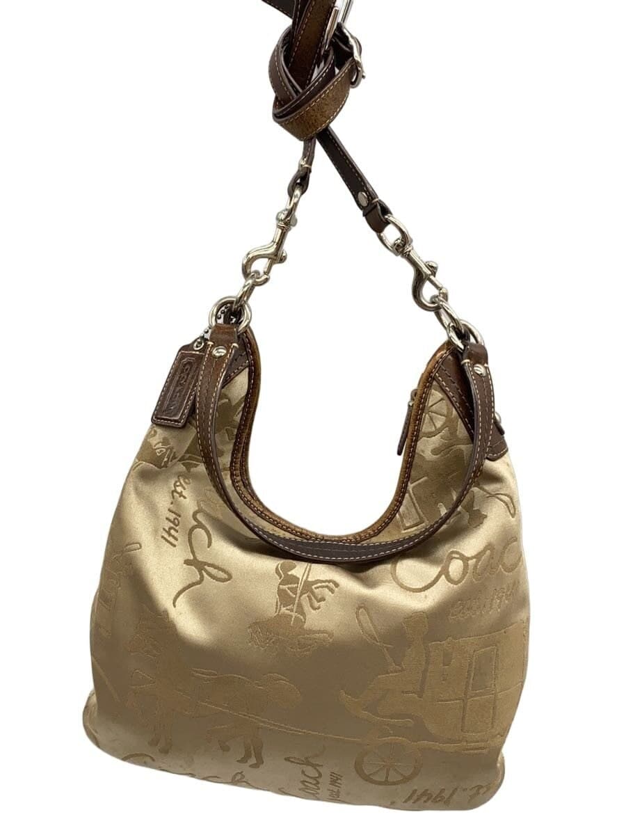 COACH Shoulder Bag -- BEG All-over Pattern F14480
