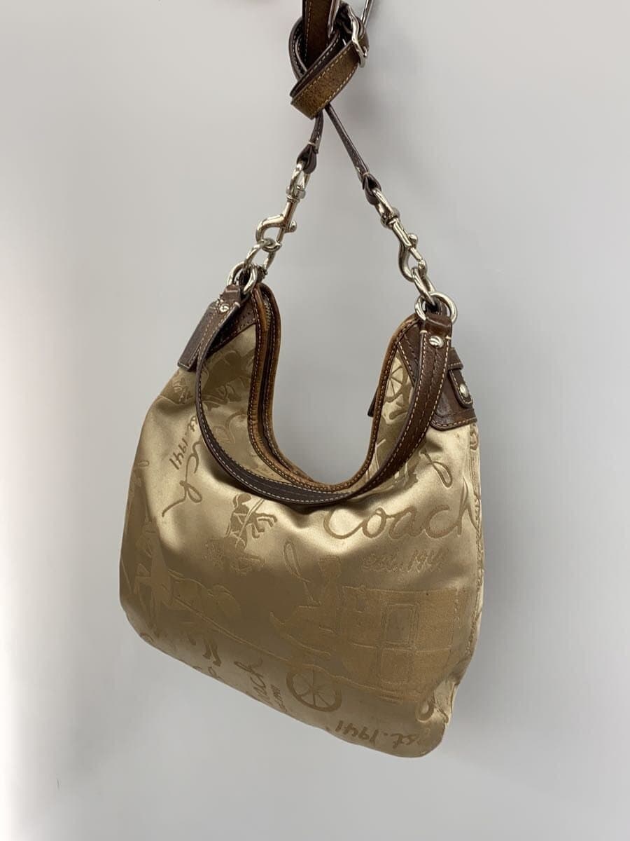 COACH Shoulder Bag -- BEG All-over Pattern F14480 2