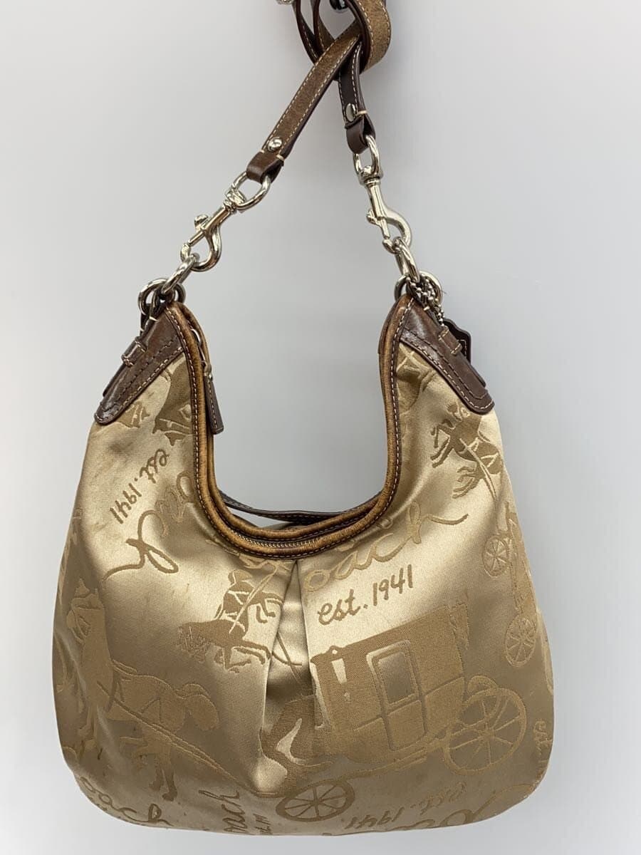 COACH Shoulder Bag -- BEG All-over Pattern F14480 3