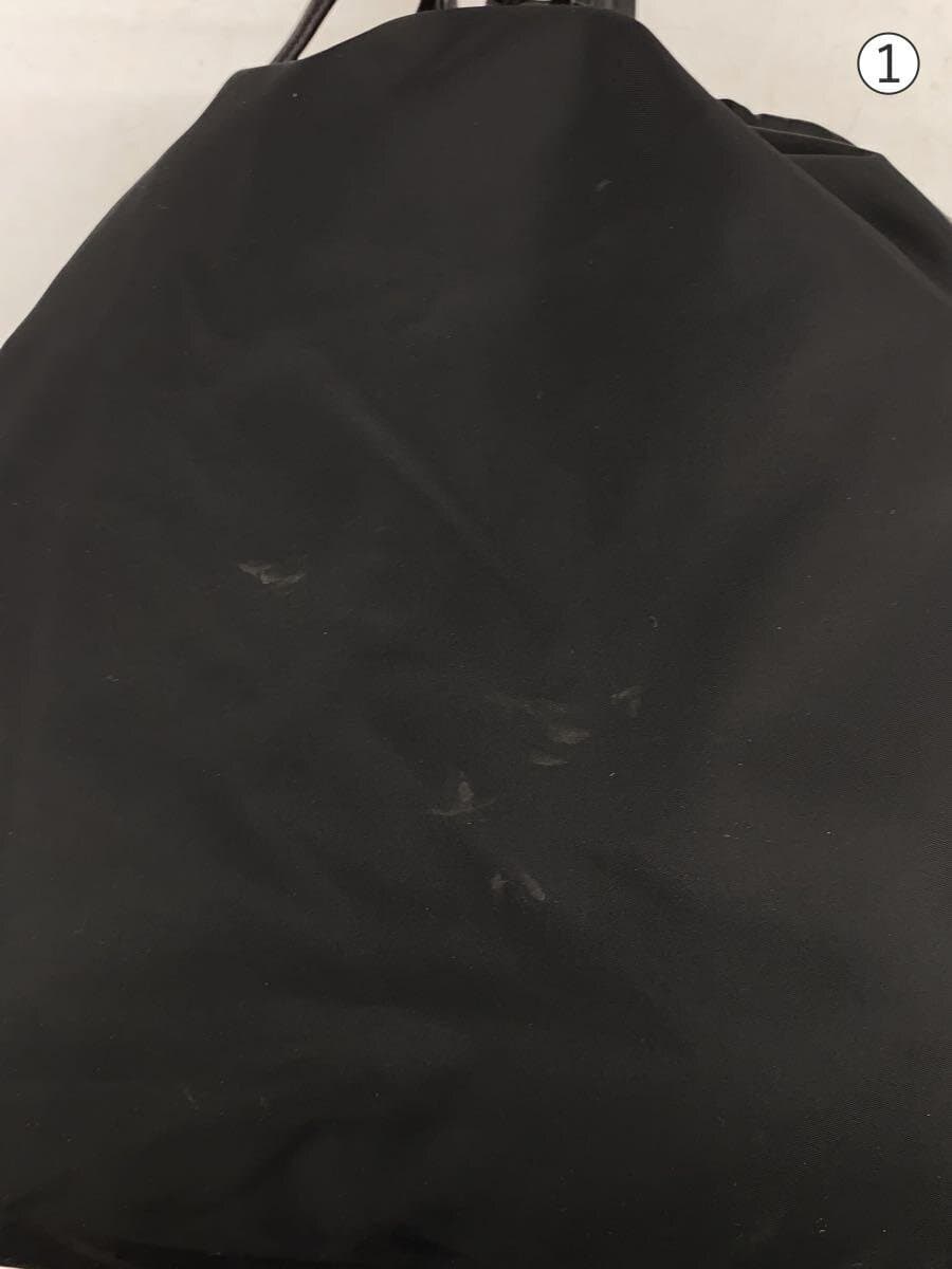 ORSETTO 2-Way Shoulder Bag Nylon Black Solid Color 7