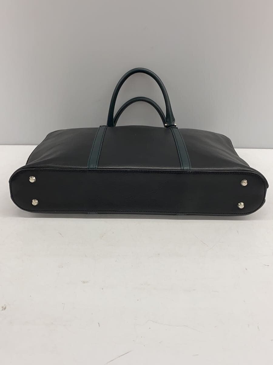 BUSINESS LEATHER FACTORY Briefcase Leather BLK 4