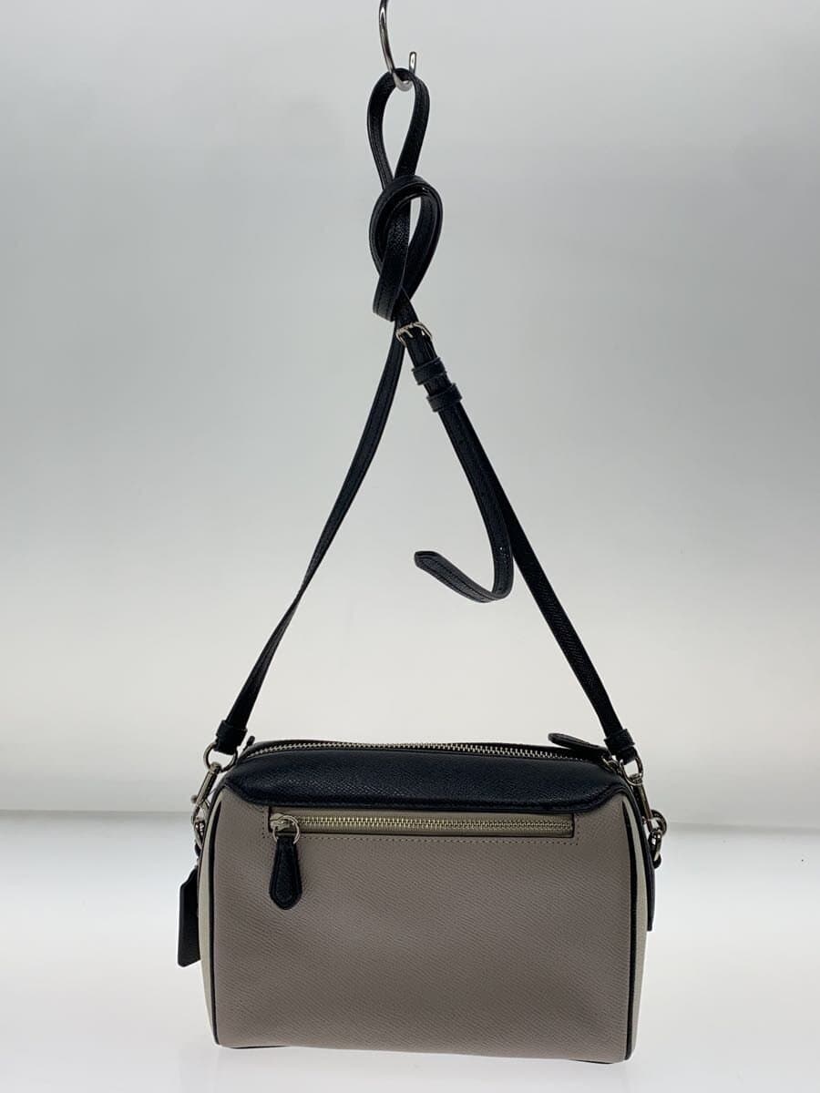 COACH Shoulder Bag Leather GRY F77685 3
