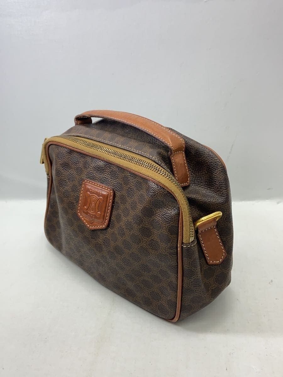 CELINE Shoulder Bag Canvas BRW All Over Pattern 2