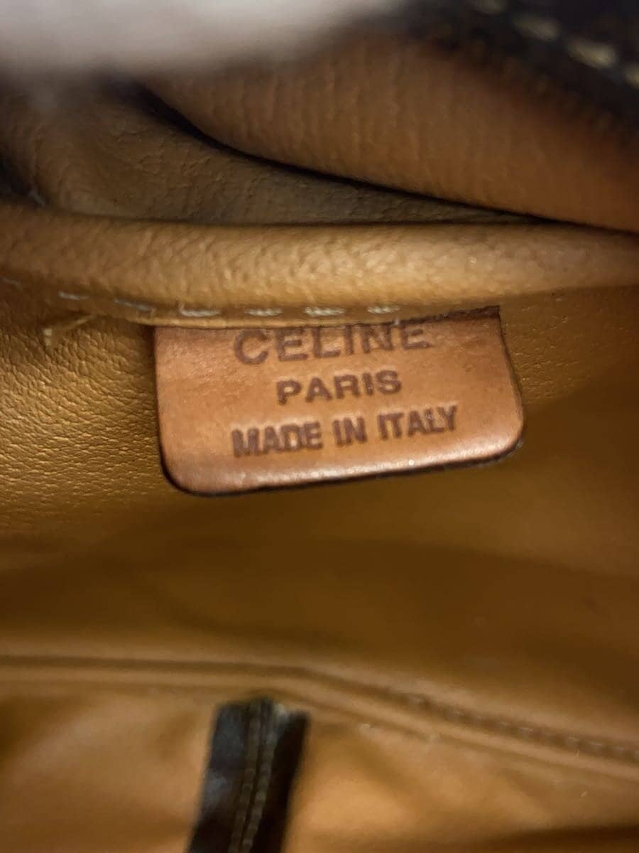 CELINE Shoulder Bag Canvas BRW All Over Pattern 6