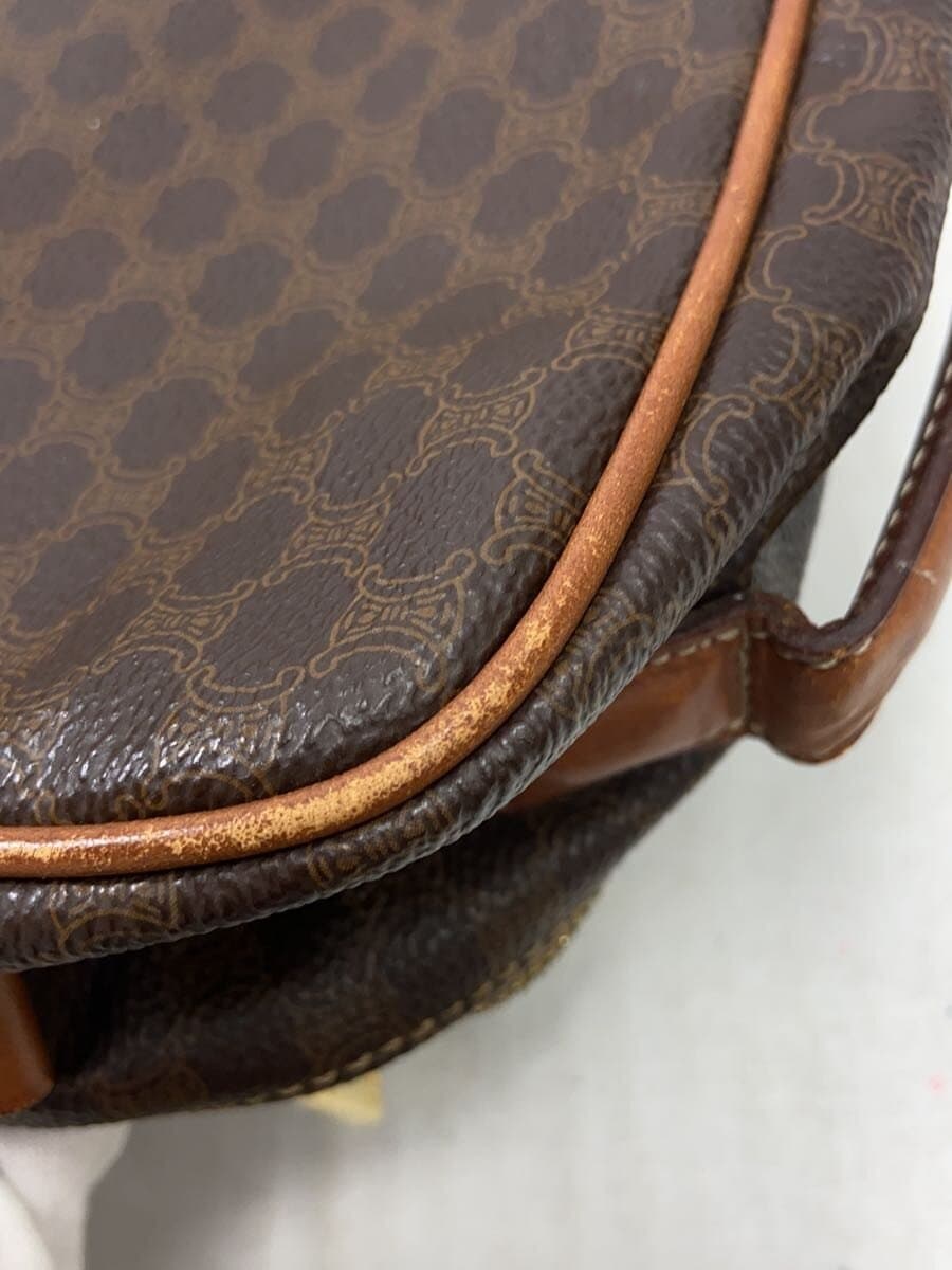 CELINE Shoulder Bag Canvas BRW All Over Pattern 9