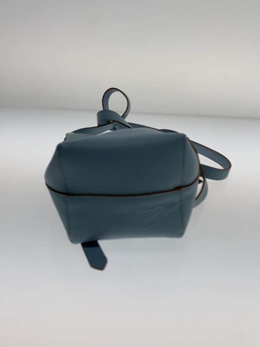 GIANNI CHIARINI Shoulder Bag Leather Blue 4