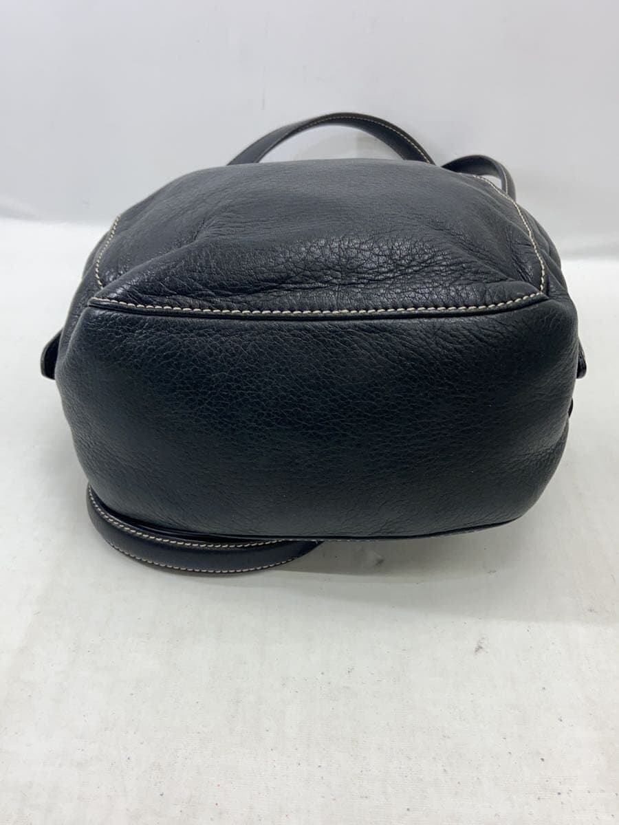agnes b. shoulder bag leather BLK 4