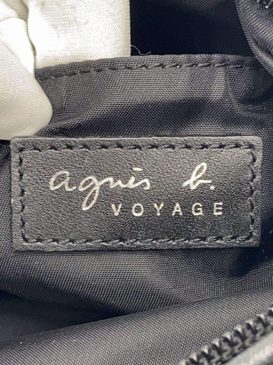 agnes b. shoulder bag leather BLK 5