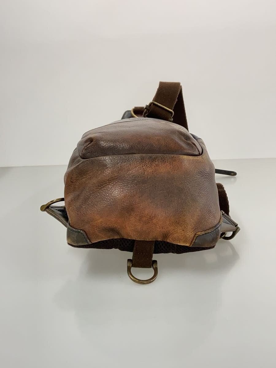 MASTERPIECE Body Bag Shoulder Bag Leather BRW Solid 4