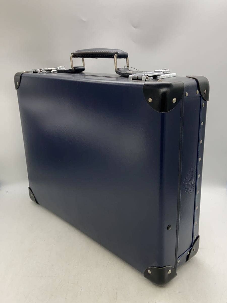 GLOBE TROTTER Attache Case NVY Solid 2