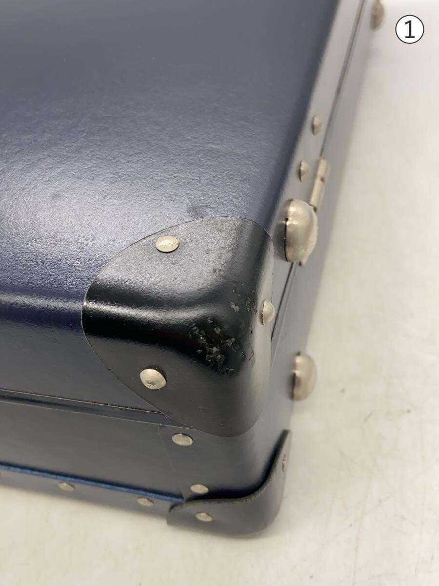 GLOBE TROTTER Attache Case NVY Solid 7