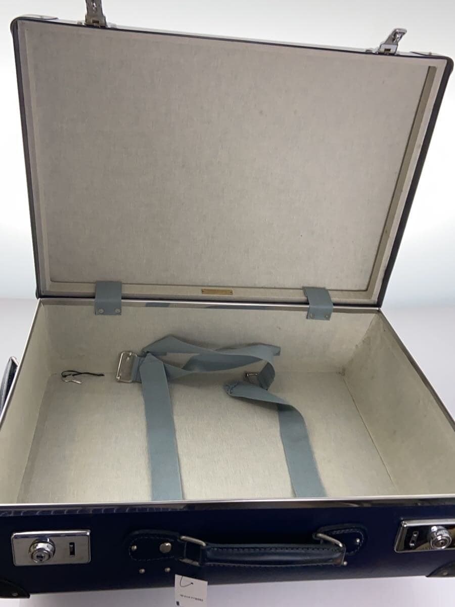 GLOBE TROTTER Travel Carry NVY Solid Scuff、Scratch 、With Wear 6