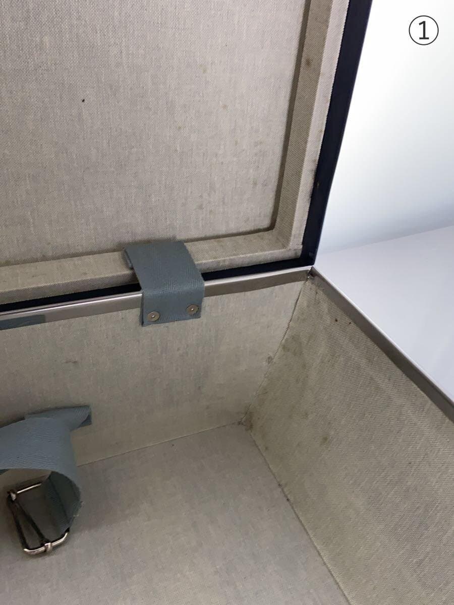 GLOBE TROTTER Travel Carry NVY Solid Scuff、Scratch 、With Wear 7