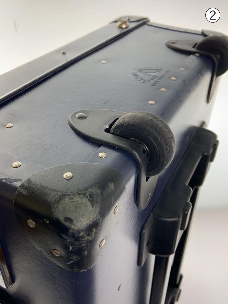 GLOBE TROTTER Travel Carry NVY Solid Scuff、Scratch 、With Wear 8