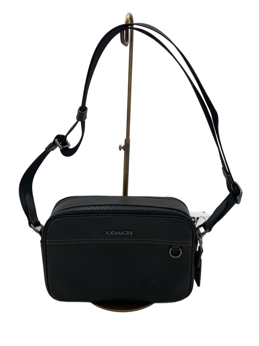 COACH Graham Crossbody Bag Shoulder Bag Leather BLK Solid C4148