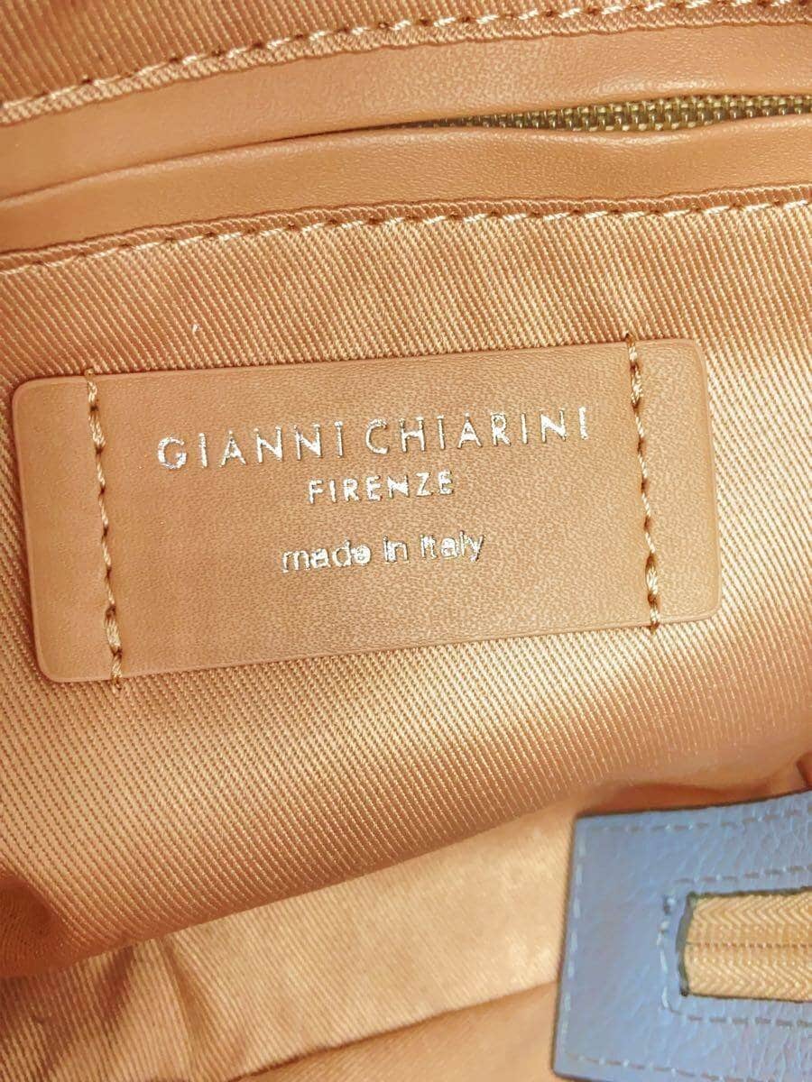 GIANNI CHIARINI handbag leather blue 5