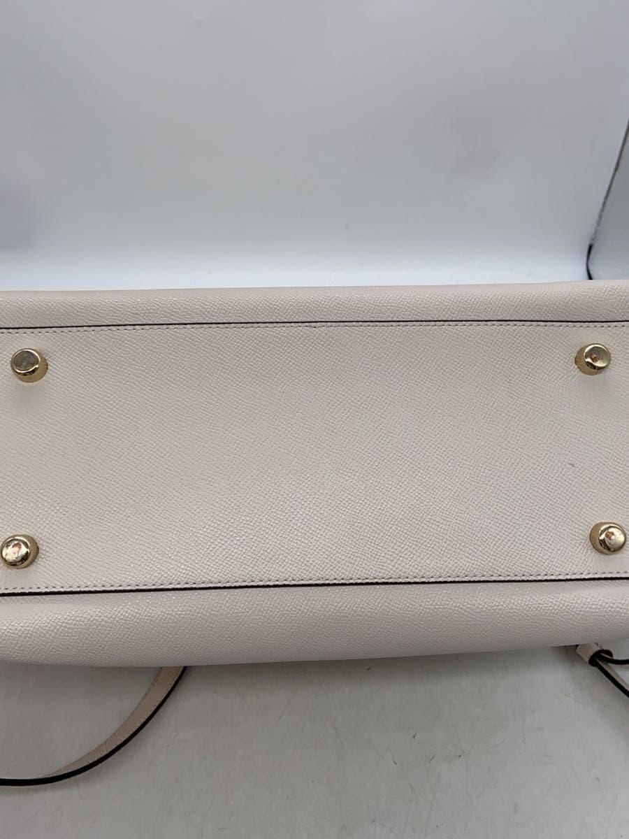 COACH handbag leather beige F57527 4