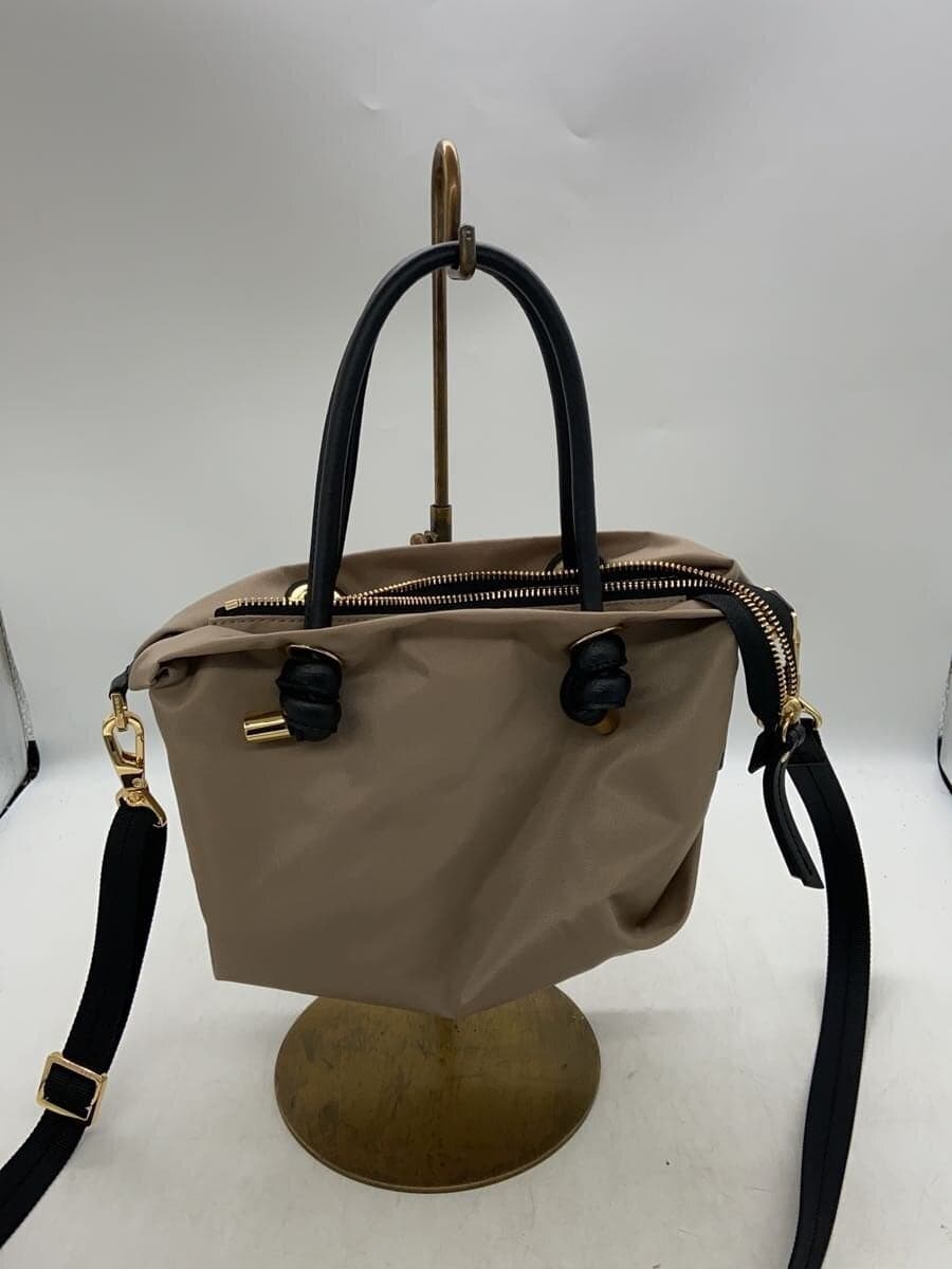 VIOLAd’OROBIANCA Shoulder Bag Nylon BEG Solid Color 3