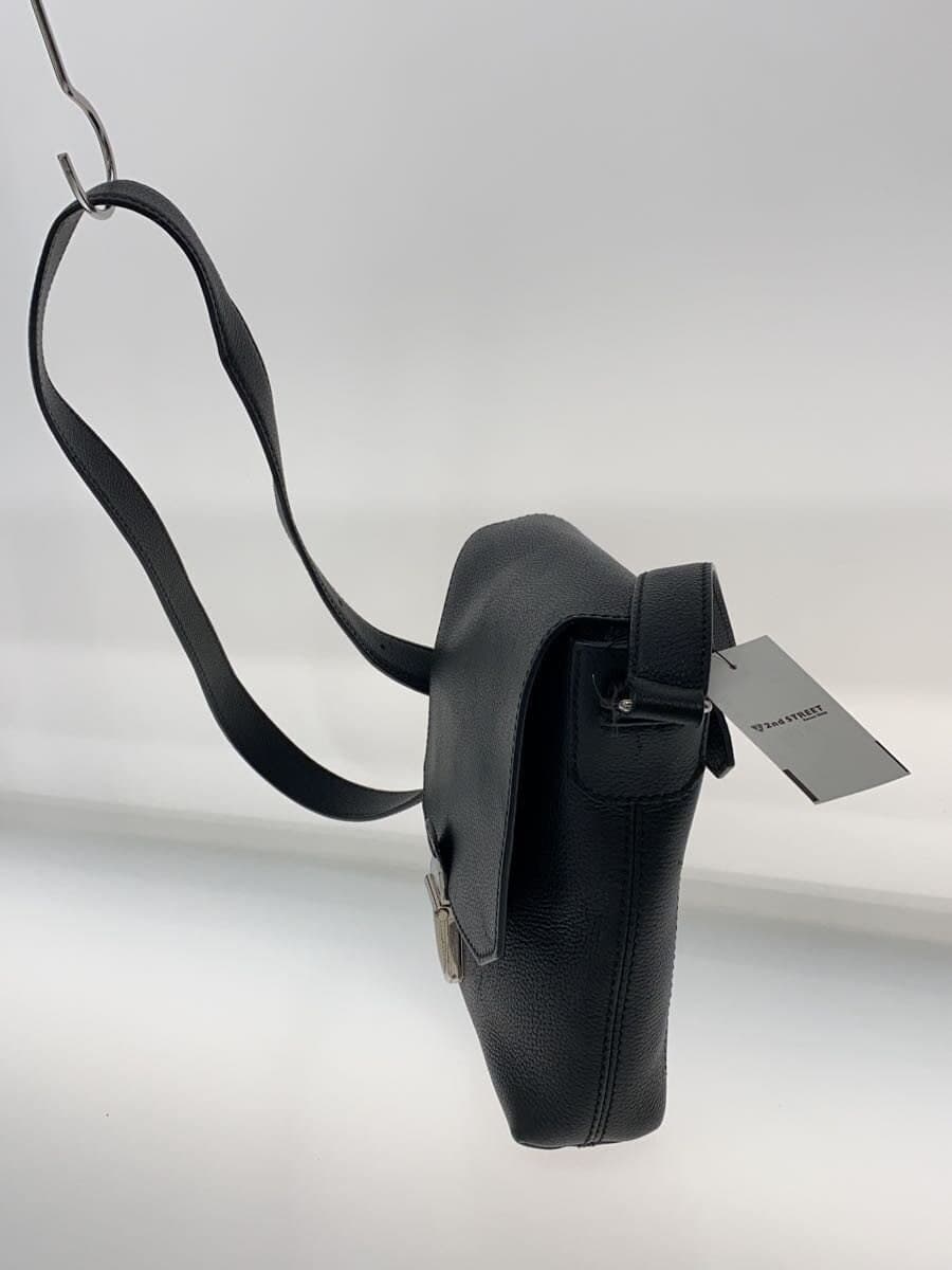 dunhill Belgrave Crossbody Shoulder Bag Leather BLK Solid 2