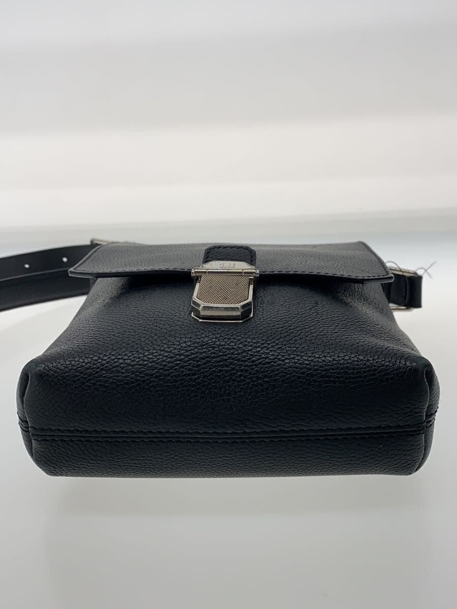 dunhill Belgrave Crossbody Shoulder Bag Leather BLK Solid 4
