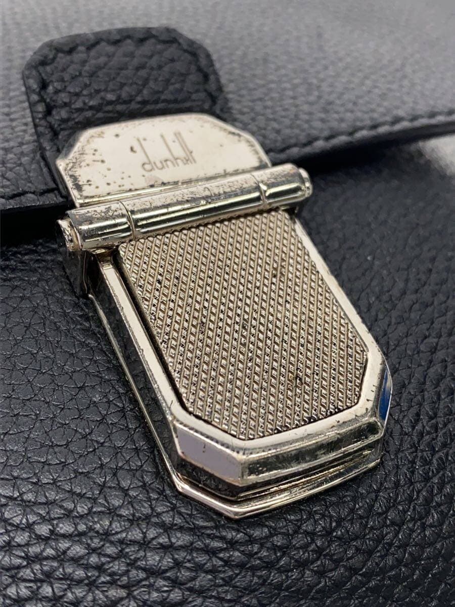 dunhill Belgrave Crossbody Shoulder Bag Leather BLK Solid 8