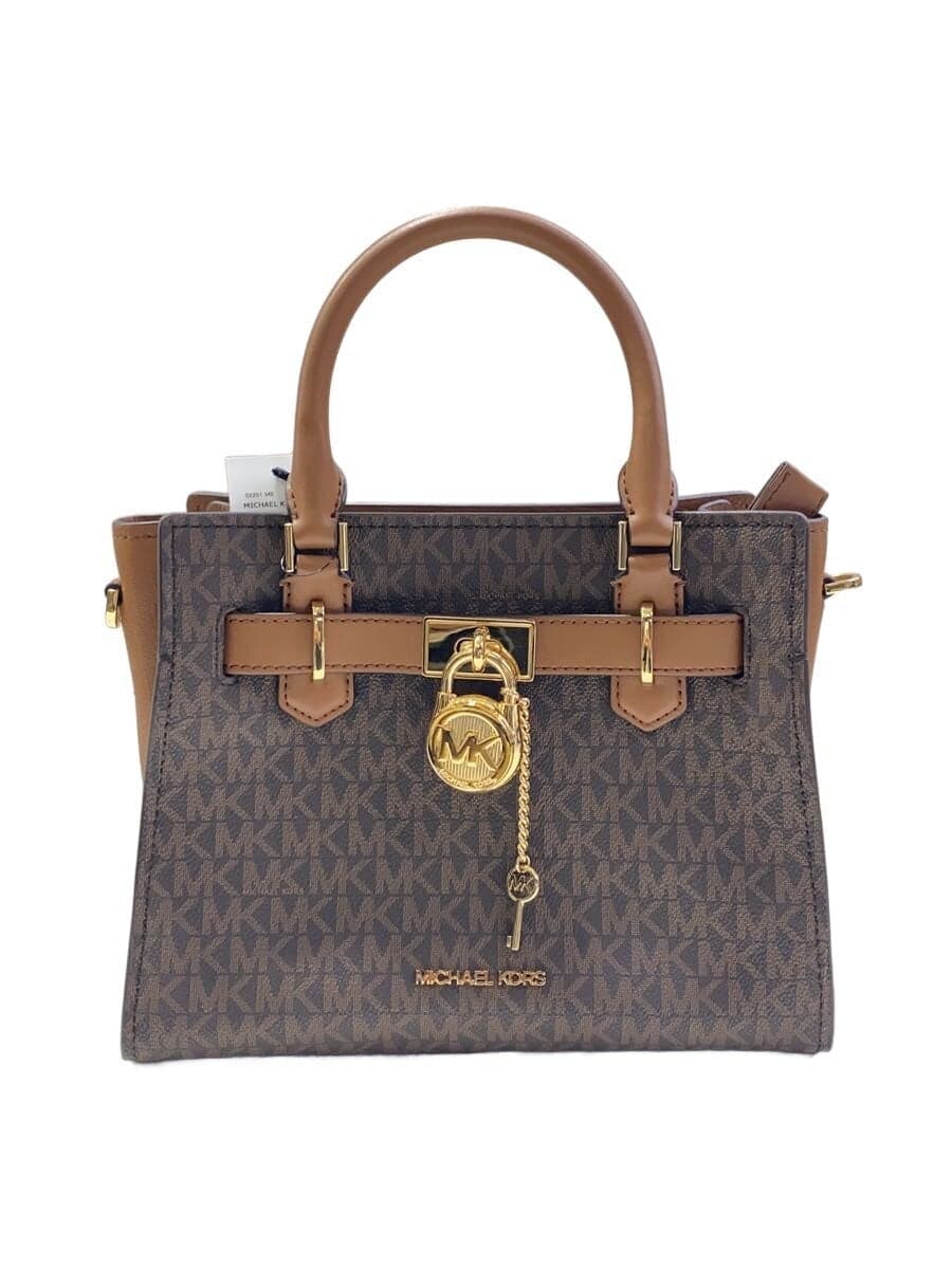 MICHAEL KORS Shoulder Bag Leather BRW Monogram 35F1GHMS1B