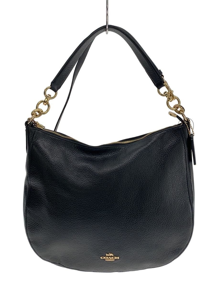 COACH2-Way Shoulder Bag Leather BLK F31399