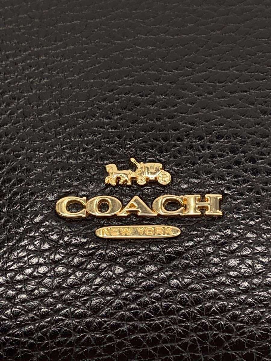 COACH2-Way Shoulder Bag Leather BLK F31399 5