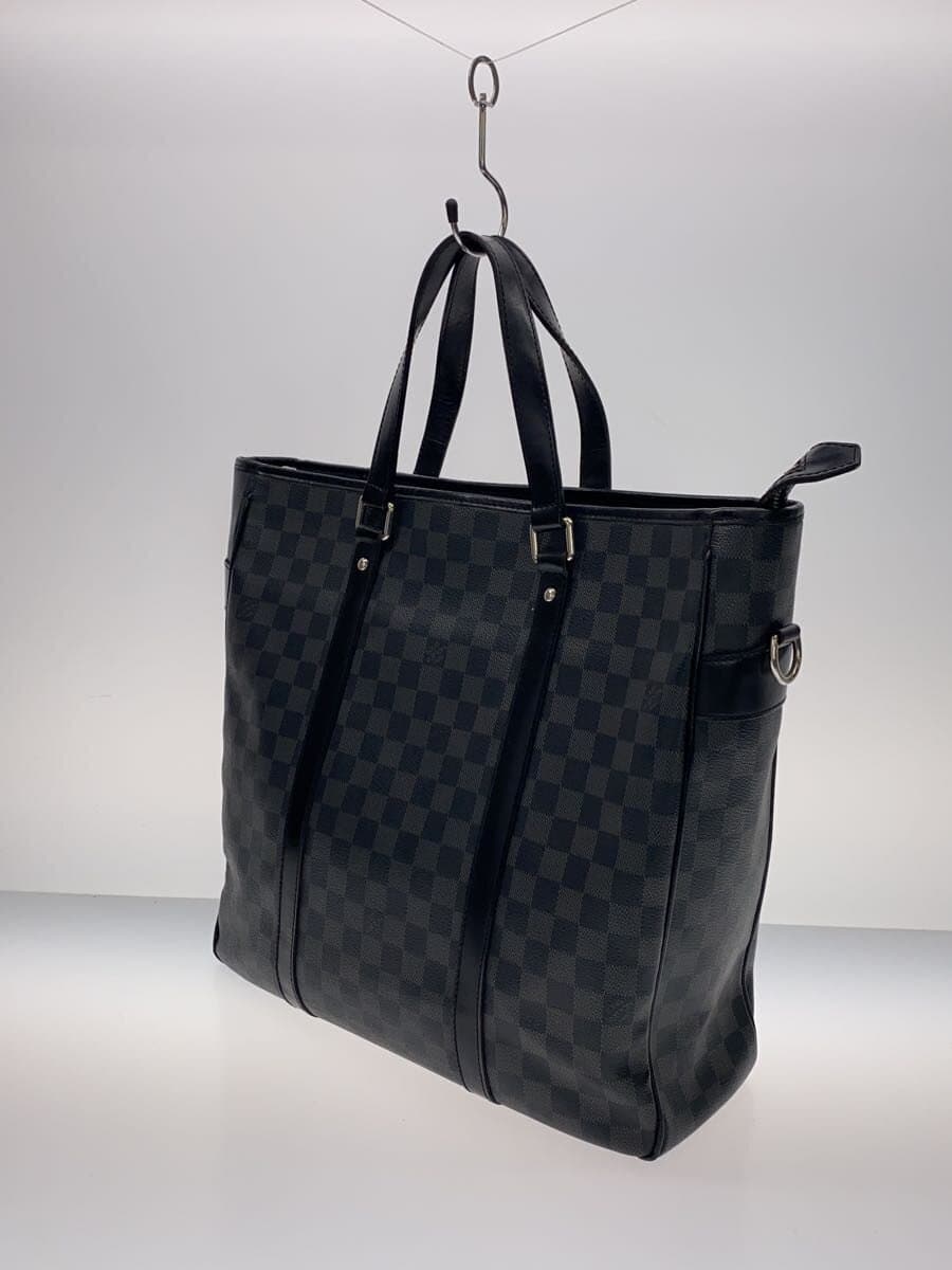 LOUIS VUITTON Tadao PM_Damier Graphite PVC BLK N41259 2
