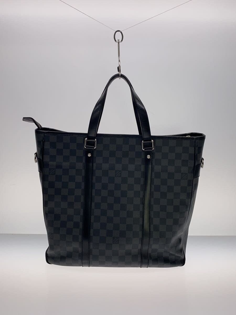 LOUIS VUITTON Tadao PM_Damier Graphite PVC BLK N41259 3