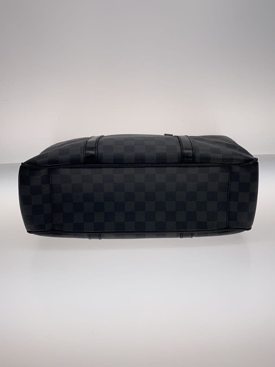 LOUIS VUITTON Tadao PM_Damier Graphite PVC BLK N41259 4