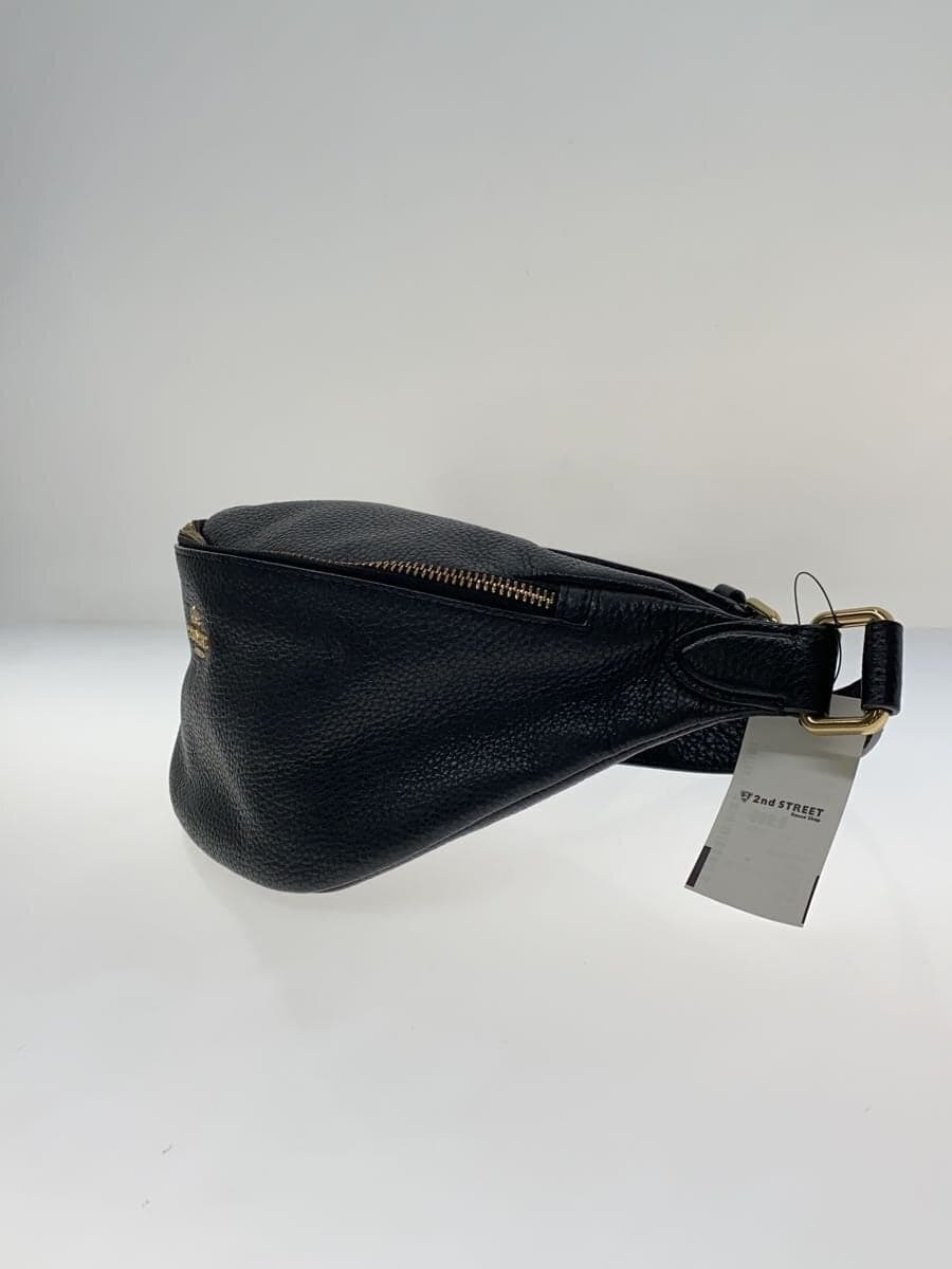COACH Waist Bag Leather Black Plain F48738 2