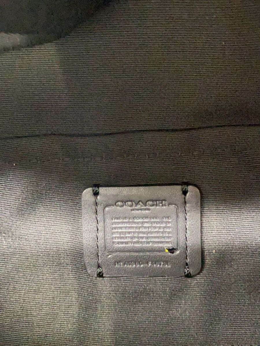 COACH Waist Bag Leather Black Plain F48738 5