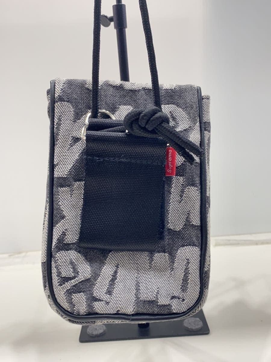 Supreme22SS Fat Tip Jacquard Denim Neck pouc Shoulder Bag Denim GRY All Over 3