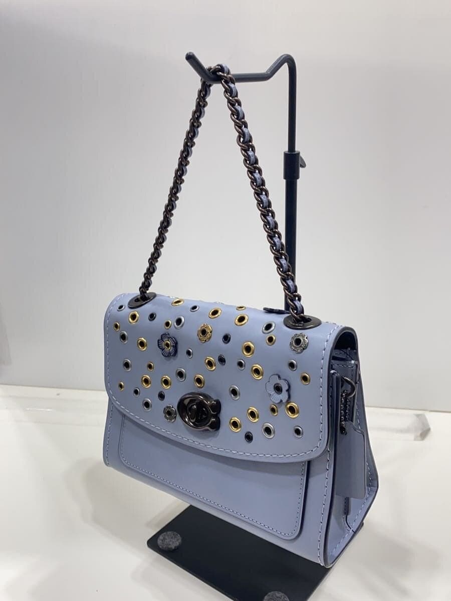 COACH Shoulder Bag_All Leather Leather BLU 2