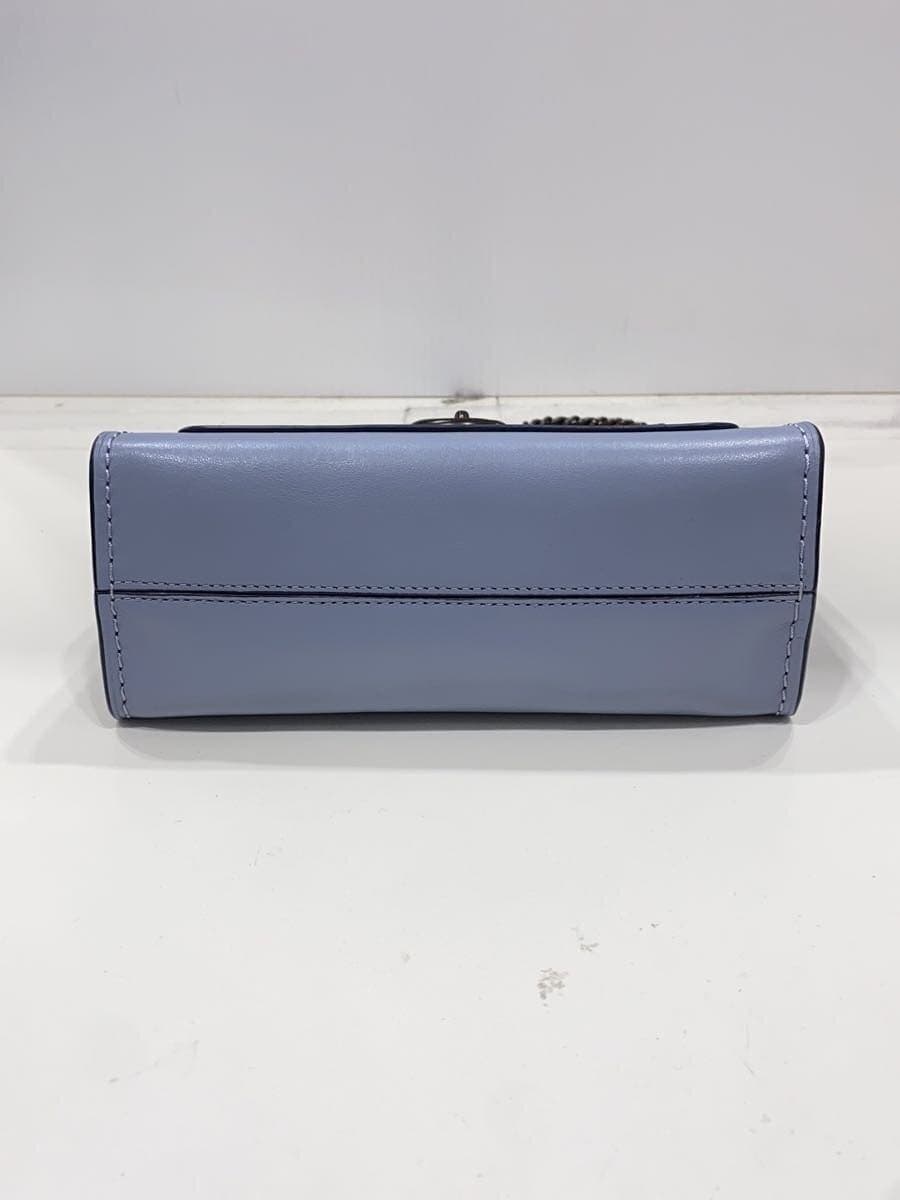 COACH Shoulder Bag_All Leather Leather BLU 4